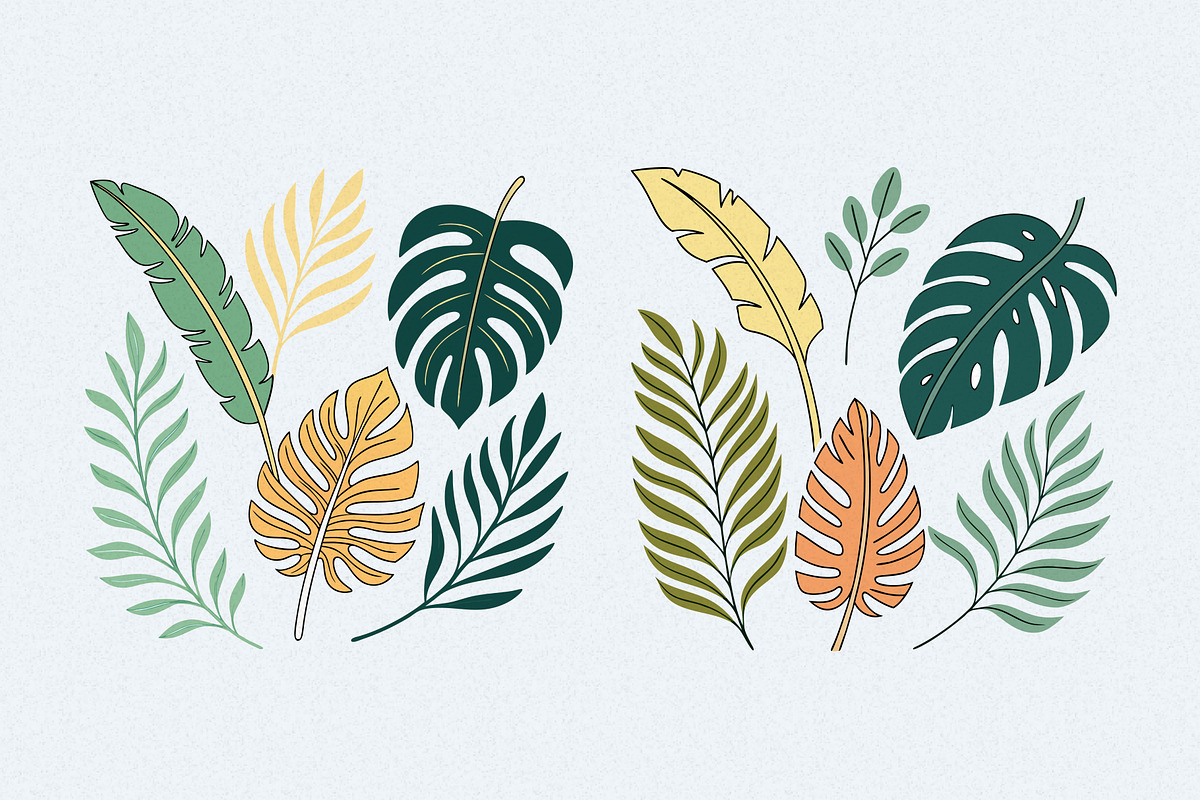 Green Leaves Watercolor Clipart, an Illustration by Helospace (Photo 2 of 10)
