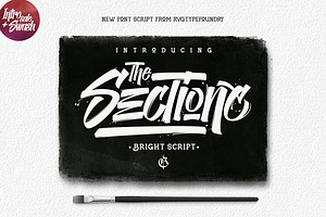 The Sectione Bright, a Script Font by Rvq Type Foundry