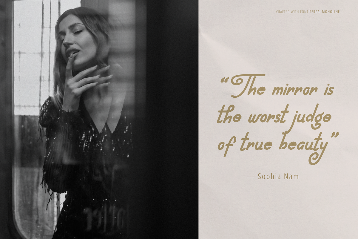 Serpai Monoline | Handwritten Font, a Handwritten Font by gracetype_studio (Photo 3 of 17)