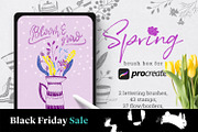 Spring brush box for Procreate, a Brush Add-On by Gray Cat Graphics (Thumbnail 12 of 12)