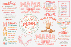 Mother's Day PNG Sublimation Bundle, an Illustration by GatewayDesign