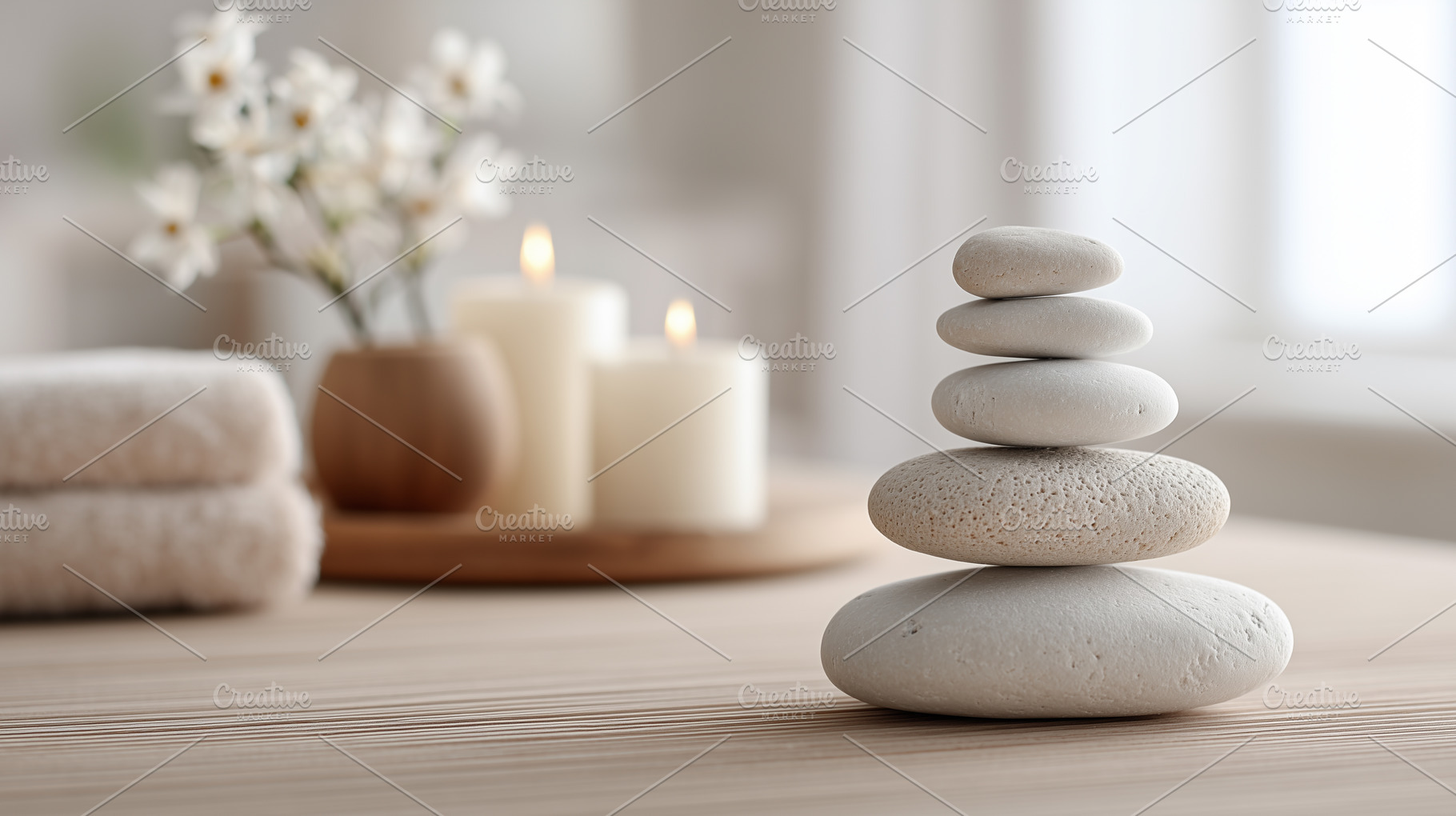 Peaceful arrangement of stacked, a Beauty & Fashion Photo by MistyDay
