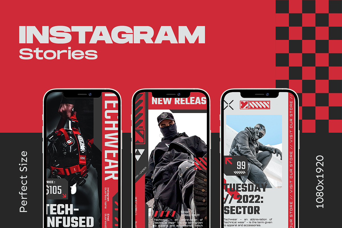 Nebula Techwear Instagram Kit, a Social Media Template by Shinra Labs (Photo 2 of 5)