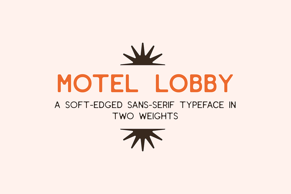 Motel Lobby | Sans-Serif Typeface, a Sans Serif Font by Yesterday's Type (Photo 1 of 4)