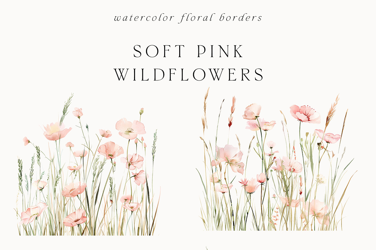 Waterolor Floral Borders Bundle, a Decorative Illustration by Lana Elanor (Photo 22 of 97)