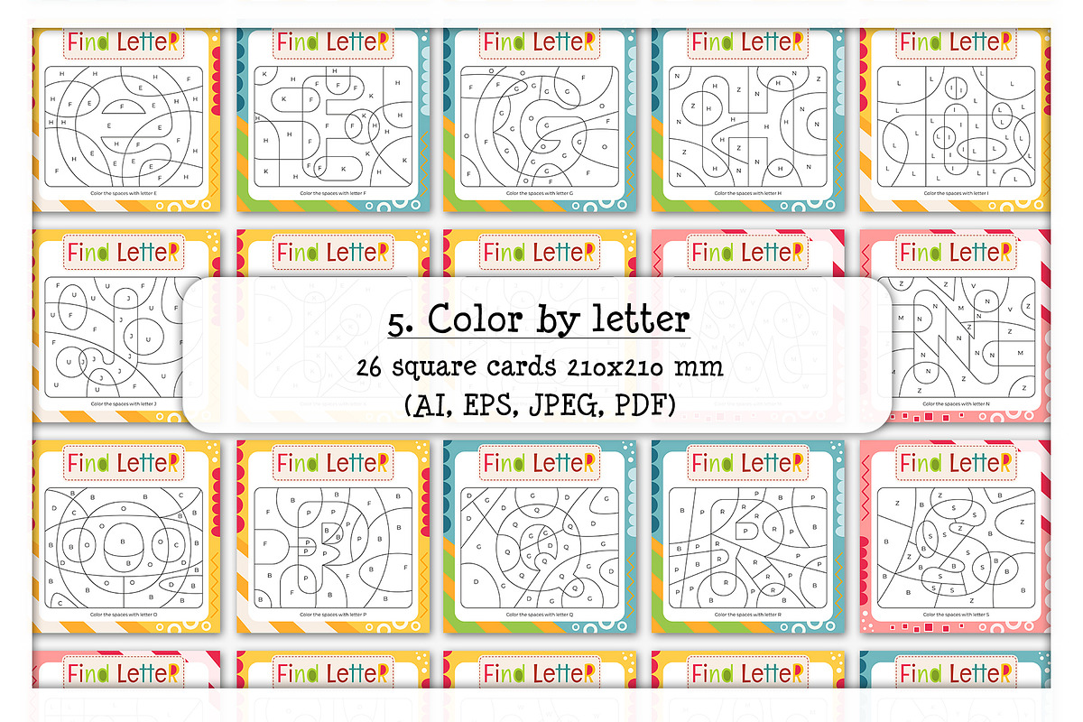 Letter Tracing Handwriting practice, an Education Illustration by ...