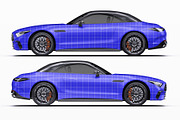 Luxury V8 Sport Convertible Set, an Advertising Mockup by Halal Graphic Studio (Thumbnail 9 of 12)