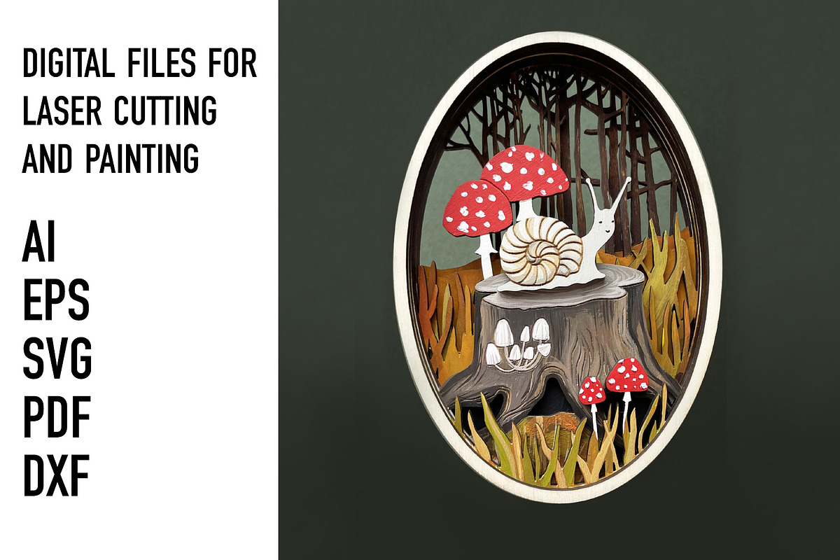 Woodland Shadow Box SVG Bundle, an Object Graphic by HelloWood (Photo 4 of 5)