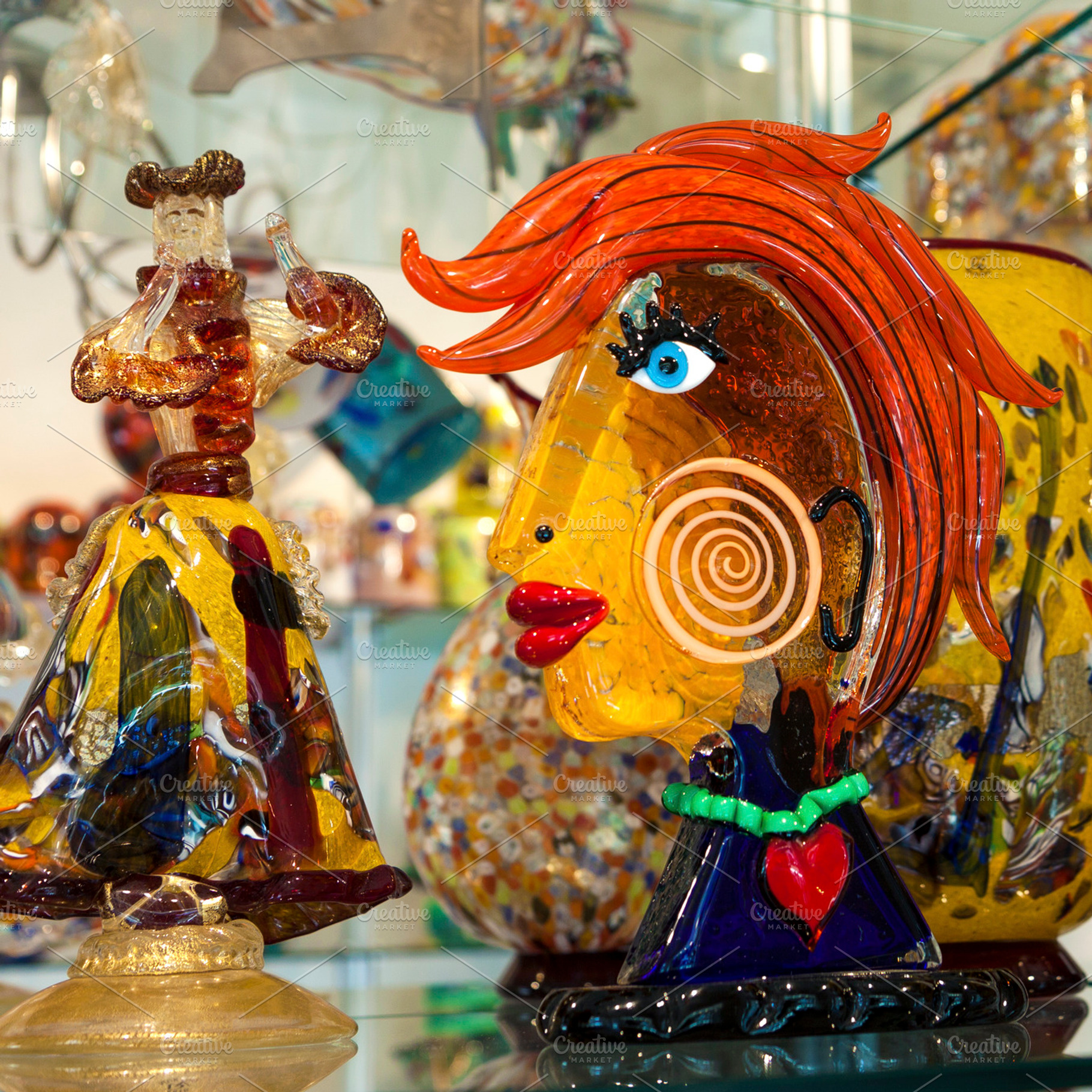 Murano glass artworks, an Arts & Entertainment Photo by BOOCYS