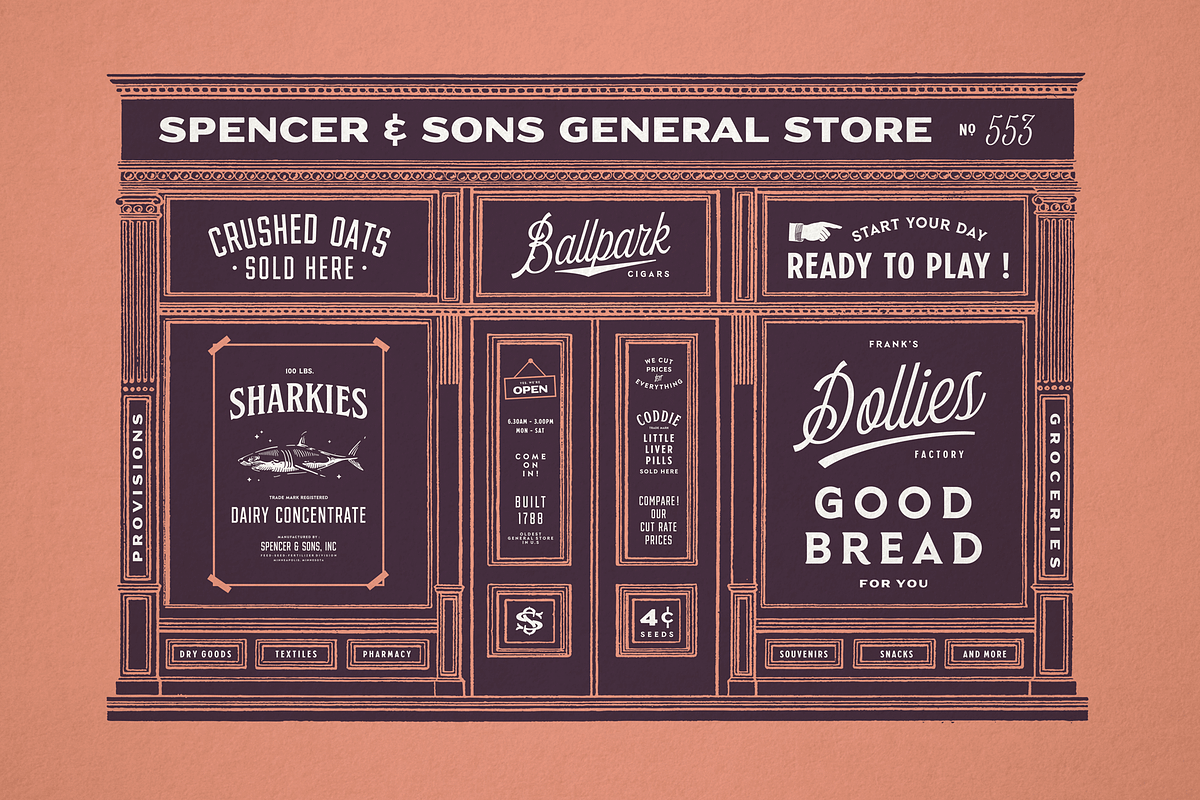 S&S Hilborn Font Bundle preview 2