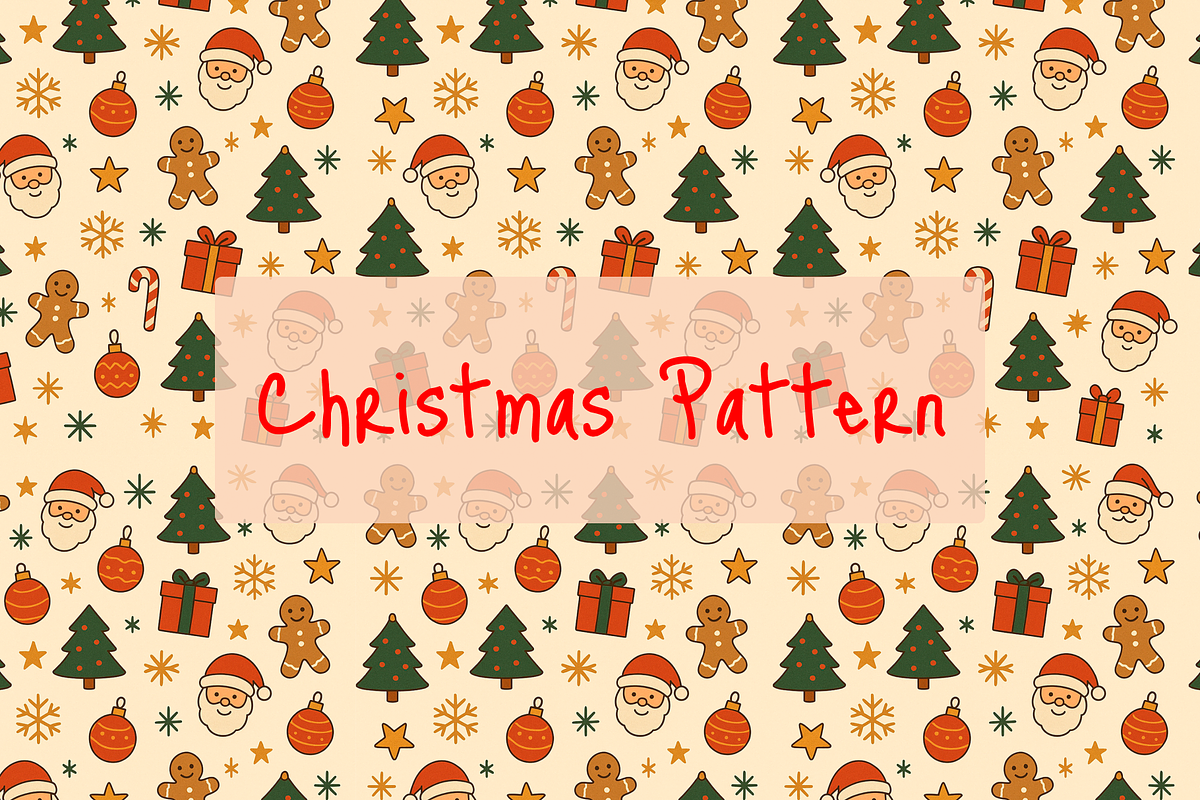 Christmas Pattern, a Pattern Graphic by Casa Mandarina (Photo 1 of 6)