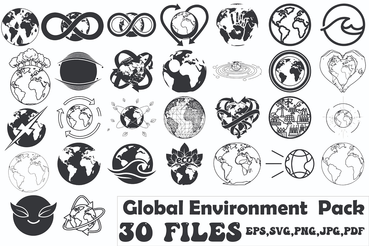 Global Environment Set, an Illustration by Designer_Momina (Photo 1 of 31)