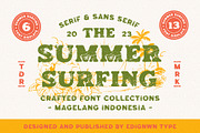 Summer Surfing - Display Font, a Serif Font by Edignwn Type (Thumbnail 1 of 13)