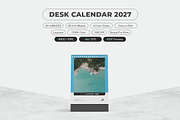 Desk Calendar 2027 Template, a Stationery Template by MstArtwork (Thumbnail 6 of 6)
