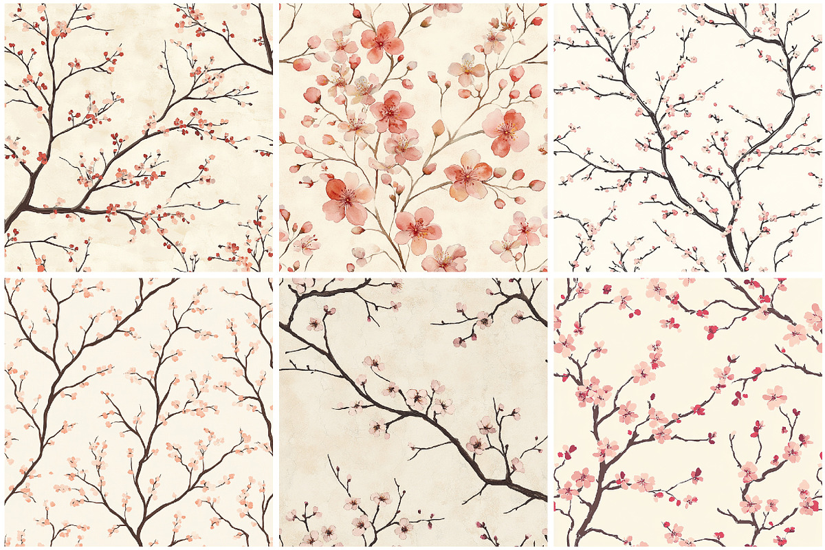 Pink Sakura Printable Texture, a Texture Graphic by CitraGraphics (Photo 2 of 9)