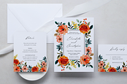 Editable Floral Wedding Invitation, an Invitation Template by ForeverPrint (Thumbnail 1 of 9)