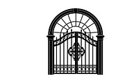 Ornate Iron Gate SVG Bundle, an Illustration by Designs_River (Thumbnail 12 of 31)