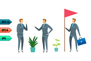 Vector business character poses set, an Object Graphic by julia_musdotter (Thumbnail 5 of 11)