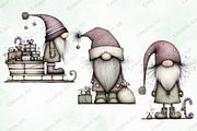 Whimsical Christmas Gnome Clipart, an Illustration by Creative Art (Thumbnail 7 of 10)