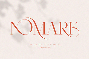NOMARK || Ligature Typeface, a Serif Font by BrandSemut