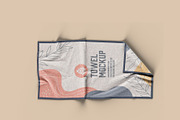 Beach Towel Mockup, a Product Mockup by OneVectorStock (Thumbnail 5 of 7)