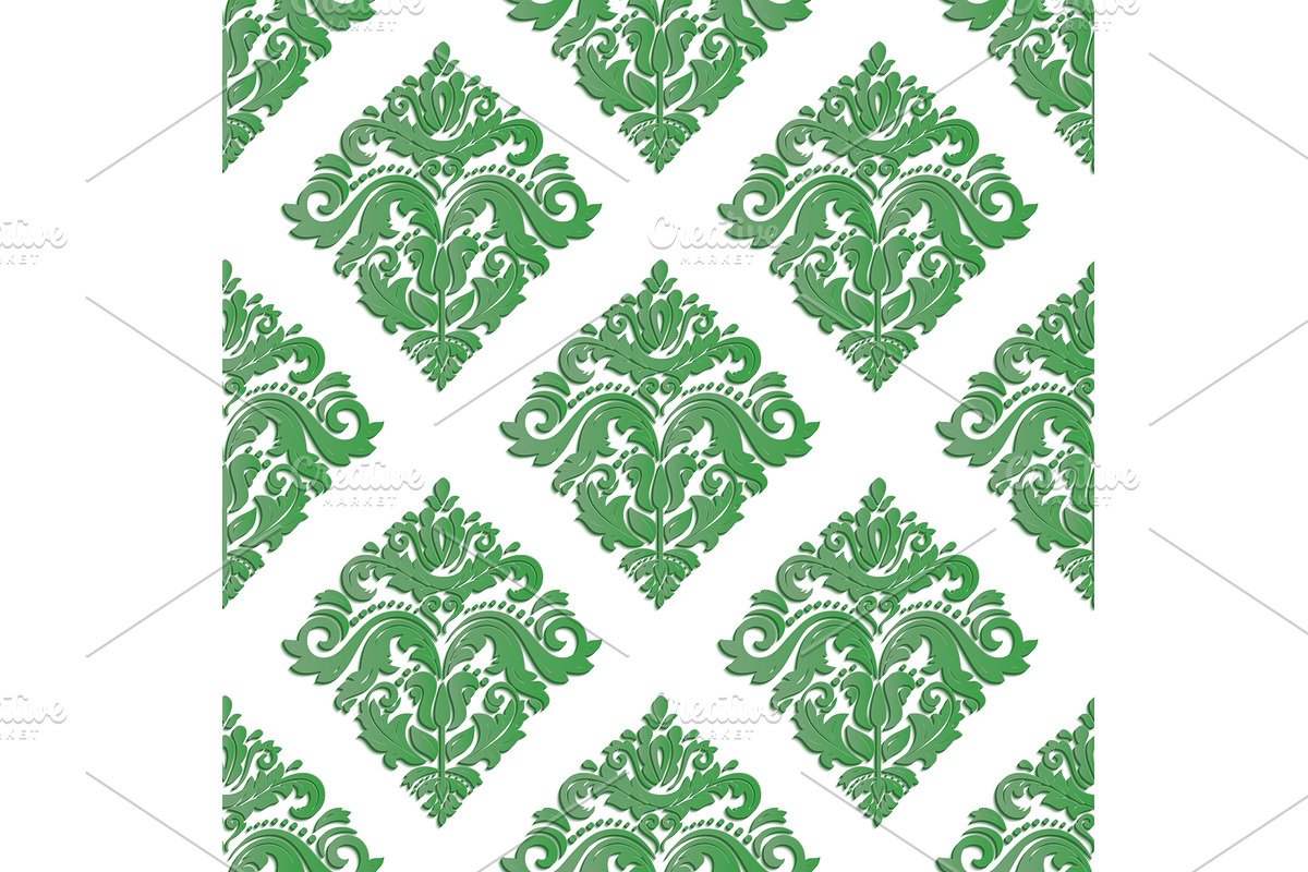 Seamless Vector Pattern With 3D, a Pattern Graphic by FineArtStudio (Photo 1 of 3)