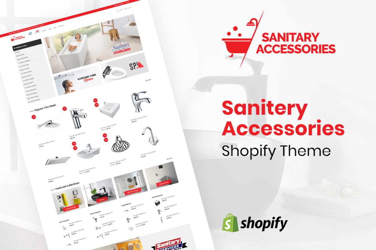 Sanitary Accessories Shopify Theme, a Shopify Template by ThemeTidy Shopify Agency