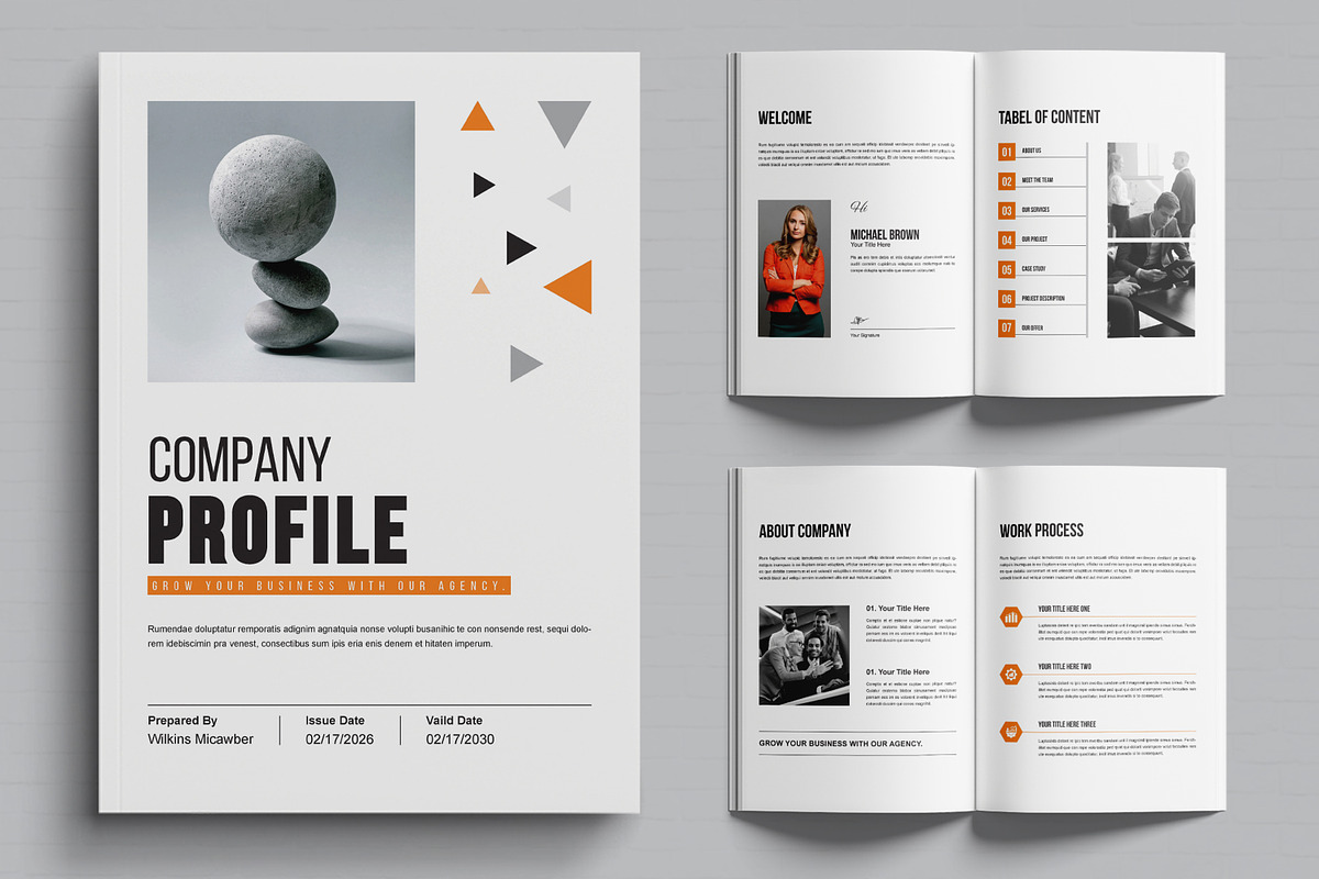 Company Profile Design, a Brochure Template by MightyDesign (Photo 1 of 6)