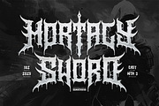 Mortaly Sword | Death Metal Typeface, a Blackletter Font by Denustudios (Thumbnail 1 of 12)