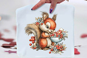 Whimsical Funny Summer Squirrel Clip, an Animal Illustration by SVGArt (Thumbnail 3 of 9)