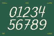 CS Ricotta Pixel, a Script Font by Craft Supply Co. (Thumbnail 5 of 8)