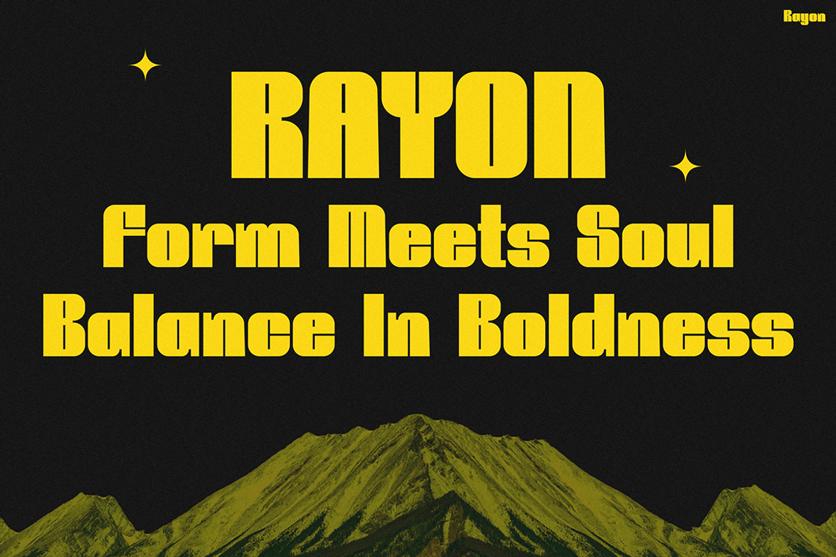 RAYON, a Sans Serif Font by Pinisi ART (Photo 9 of 10)