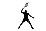 A dynamic Tennis Player Silhouettes, an Illustration by Amazin_art (Thumbnail 29 of 31)