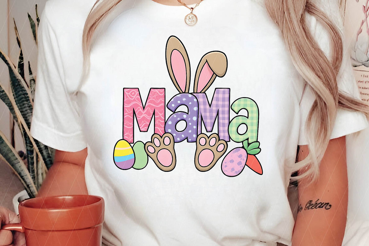 Retro Nana Easter PNG, Bunny Ears, an Illustration by DreamPrint404 (Photo 1 of 7)