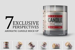 Aromatic Candle 7 Mock-Up, an Advertising Mockup by Se٧enStudio