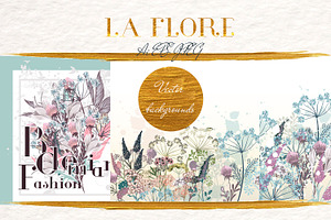 Flora Vector Backgrounds