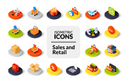 Isometric icons - Sales and Retail, an Icon by sidmaydesign (Thumbnail 1 of 3)
