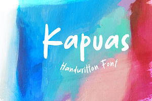 Kapuas - Handwritten Font, a Font by Weape Studio