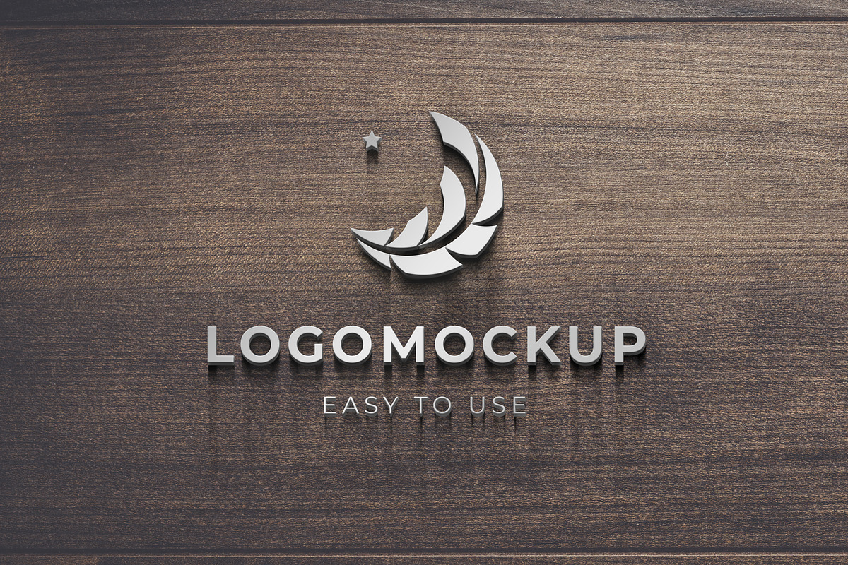 3D wall Logo Mockup Sign, a Product Mockup by shaman (Photo 2 of 6)
