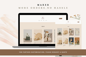 Makers Squarespace 7.1 Template