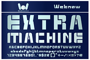 Extra Machine font, a Font by weknow (Thumbnail 1 of 5)