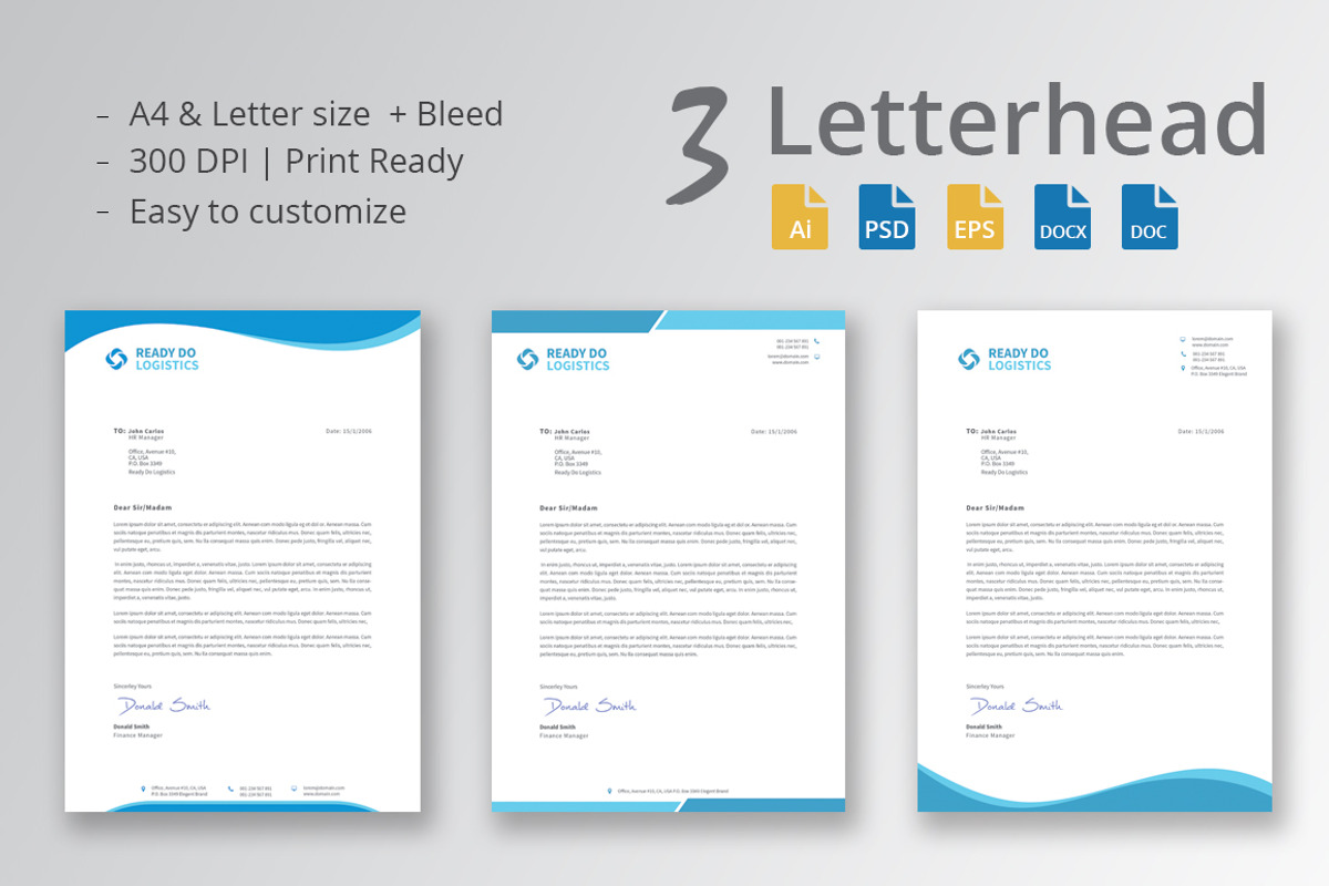Letterhead, a Stationery Template by Pxl_graphic (Photo 1 of 4)