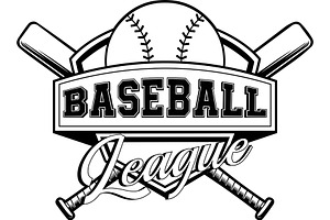 Black And White Baseball League, an Illustration by HitToon