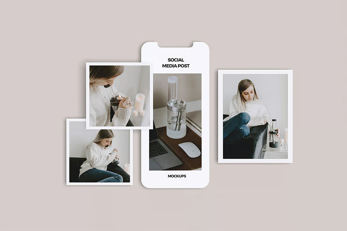Social Media Post Mockup, a Device Mockup by zpackcreative (Photo 2 of 4)