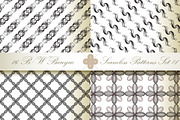 16 B&W Seamless Baroque Florals #1, a Pattern Graphic by Patternalized (Thumbnail 3 of 5)