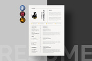 Clean Resume, a Resume Template by Pixelpick (Thumbnail 1 of 4)