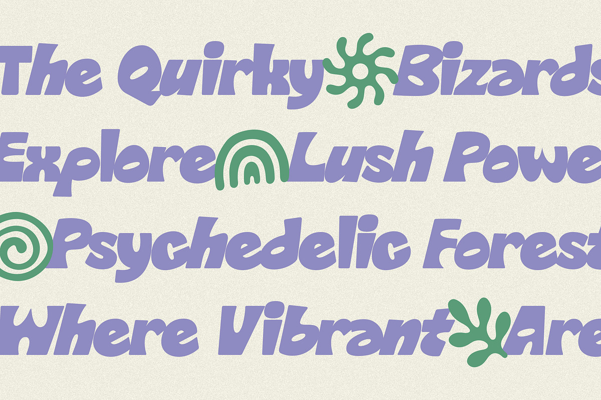Maltique - Psychedelic Retro Font, a Sans Serif Font by Typia Nesia (Photo 8 of 11)