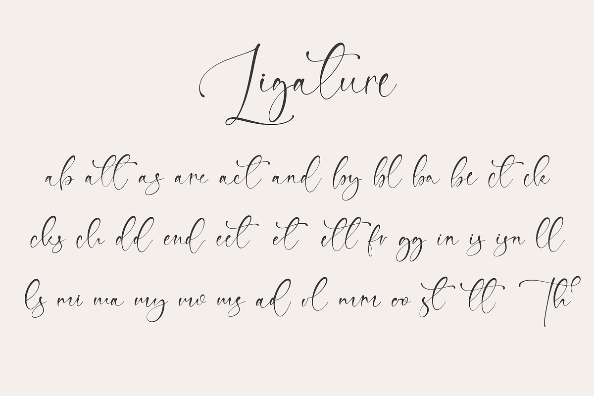 Roselyne Modern Signature Handwrite, a Handwritten Font by CreateBigSupply (Photo 7 of 7)