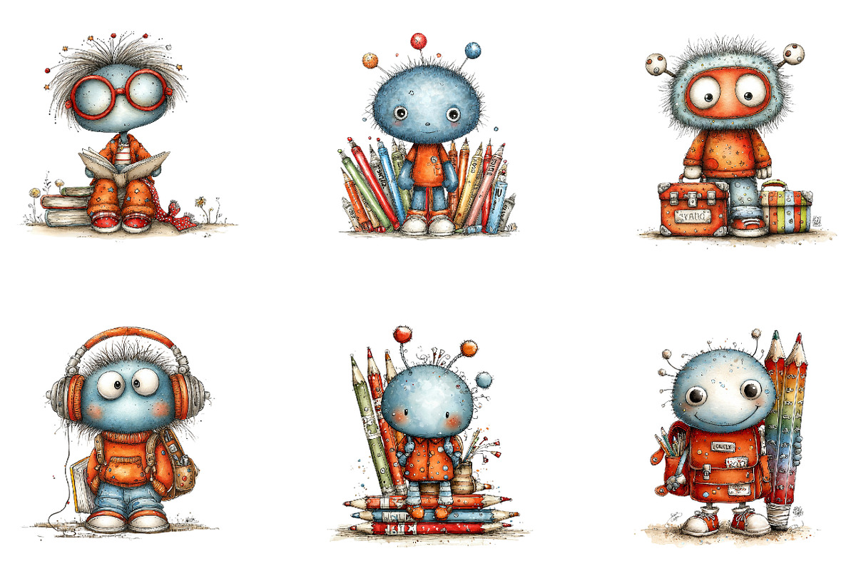 Stitch Back To School Png, Clipart, a Seasonal Illustration by CreationArt (Photo 4 of 5)