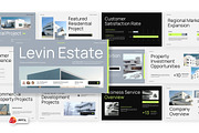 Modern Real Estate PowerPoint, a Presentation Template by Loin Studio (Thumbnail 1 of 4)